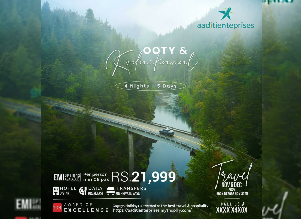 Ooty & Kodaikanal Hill Station Tour